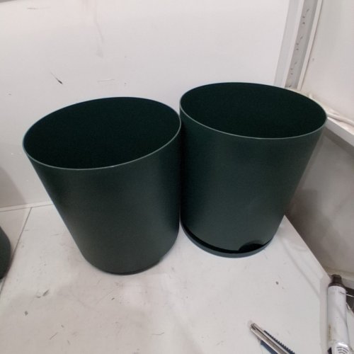 2PK ROOM ESSENTIALS INDOOR/OUTDOOR PLANTER POT - 16.1" X 14" - GREEN image 3