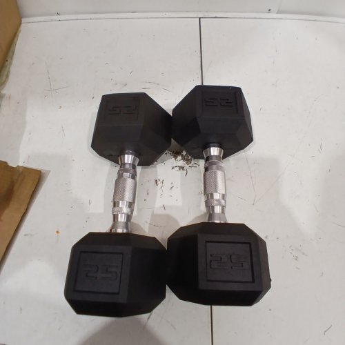 2PK COATED DUMBBELL SET 25LB EACH (MODEL:‎SDRSIS-50C) image 2