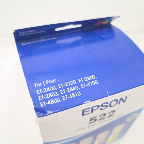 4PC EPSON 522 COMBO PACK INK REFILL BOTTLES FOR SELECT ECOTANK PRINTERS - 65ML EACH - BLACK, CYAN, MAGENTA, YELLOW (MODEL: T522120-BCS) image 3