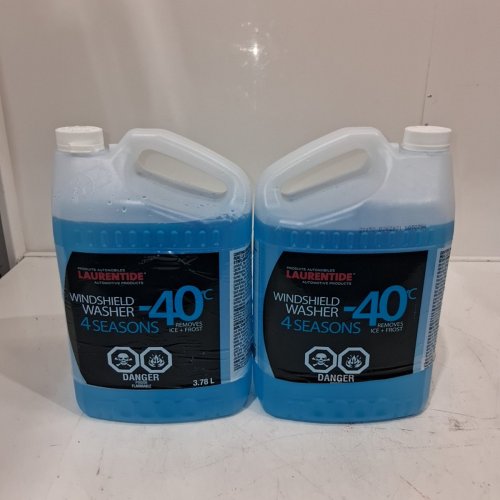2PK LAURENTIDE AUTOMOBILE PRODUCTS WINDSHIELD WASHER FLUID, REMOVES ICE + FROST - 3.78L (-40C) image 2