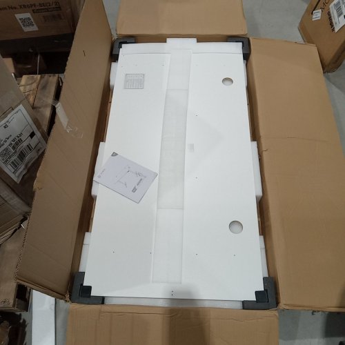 DEVAISE ADJUSTABLE HEIGHT WHOLE-PIECE ELECTRIC STANDING DESK - 24" X 48" X 28" -46" - WHITE (MODEL: ASJZ030) image 3