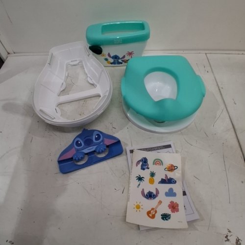 BRIGHT STARTS DISNEY STITCH MY SIZE POTTY WITH SPLASH GUARD - WHITE/BLUE (MODEL: 17457-047-E) image 2