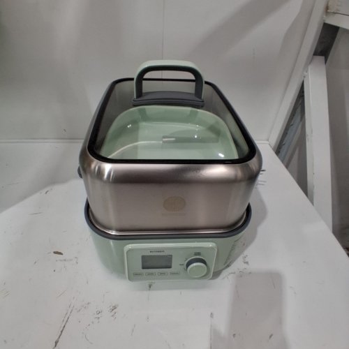 BUYDEEM STAINLESS STEEL ELECTRIC FOOD STEAMER - 7QT 1500W - GREEN (MODEL: G67US) image 3