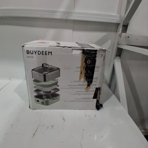 BUYDEEM STAINLESS STEEL ELECTRIC FOOD STEAMER - 7QT 1500W - GREEN (MODEL: G67US) image 5