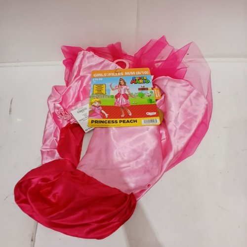 2PC GIRLS DISGUISE SUPER MARIO PRINCESS PEACH COSTUME - MEDIUM (8-10) - PINK (STYLE: 10690K) image 2