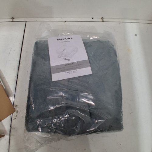 MAXKARE SOFT FLANNEL HEATED THROW BLANKET - 50"X60" - GREY image 2