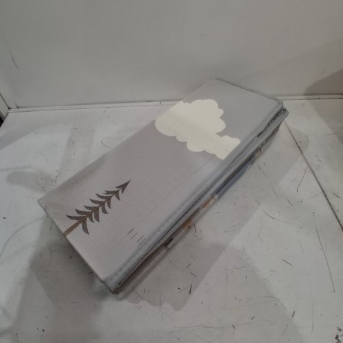 FODOSS FOLDABLE REVERSABLE WATERPROOF FOAM PLAYMAT - 47" X 47" - GREY (MODEL:‎PM-SLTX) image 4