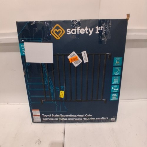 SAFETY 1ST TOP OF STAIRS EXPANDING METAL GATE - 28" X 27"- 42" - BLACK (MODEL: GA090CBLKF2) image 3