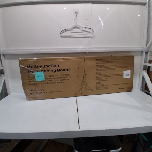MULTI-FUNCTION MESH IRONING BOARD - 14" X 43" - MINT GREEN AND WHITE CHEVRON (MODEL: GEHM918AG-PT) image 7