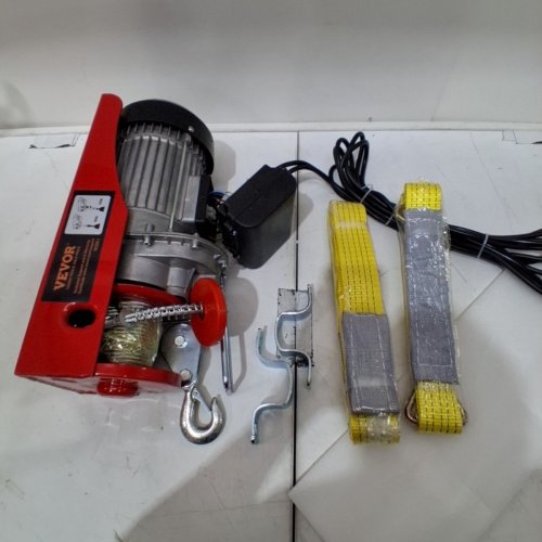 VEVOR STEEL ELECTRIC HOIST WITH WIRED REMOTE CONTROL - 40FT LIFTING HEIGHT - 1320LBS MAX - 110V (MODEL: YX1320-1) image 2