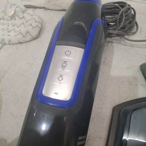 BISSELL POWERSTEAMER DELUXE STEAM MOP WITH DETACHABLE SPOTBOOST BRUSH WITH PADS & SCENT DISCS - BLUE/GREY (MODEL: 1806D) image 3