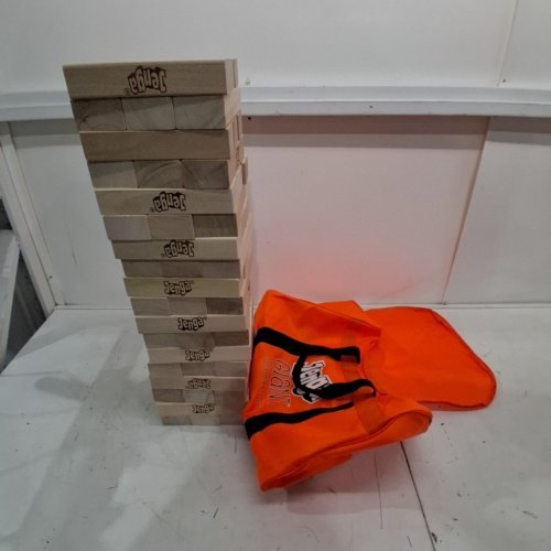 54PC JENGA GIANT PREMIUM HARDWOOD GAME, WITH HEAVY-DUTY CARRY BAG - (MODEL: JS7) image 2