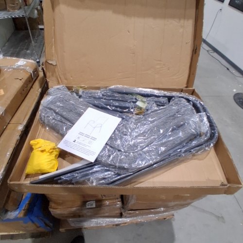 4PK OUTDOOR PATIO STACKING CHAIRS - GREY (MODEL: OFE026GD) image 2