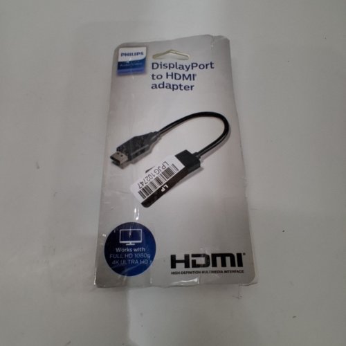 PHILIPS DISPLAYPORT TO HDMI ADAPTER - 1080P FHD, 4K UHD - BLACK (MODEL: SWV9200G/27) image 3