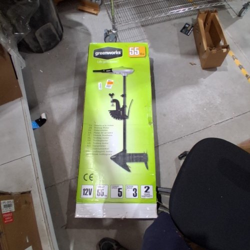GREENWORKS TROLLING MOTOR FOR BOAT USE - 55LBS THRUST - 12V - GREEN (MODEL: 9000107) image 4