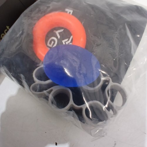 4PC ROYGRA HAND EXERCISER KIT, HAND GRIP & FINGER STRENGTHENER - MULTI COLOR image 3