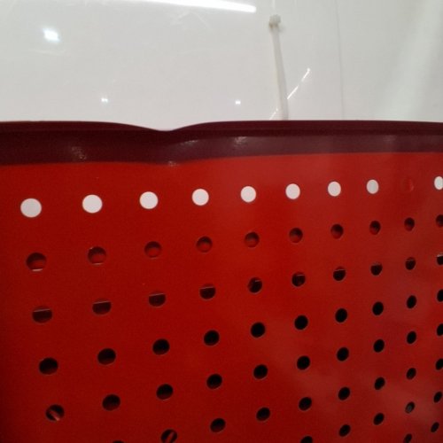 DEANIC FOLDABLE METAL WIRE STORAGE SHELF/ROLLING CART WITH WHEELS - 28" X 13.4" X 35.6" - RED image 5