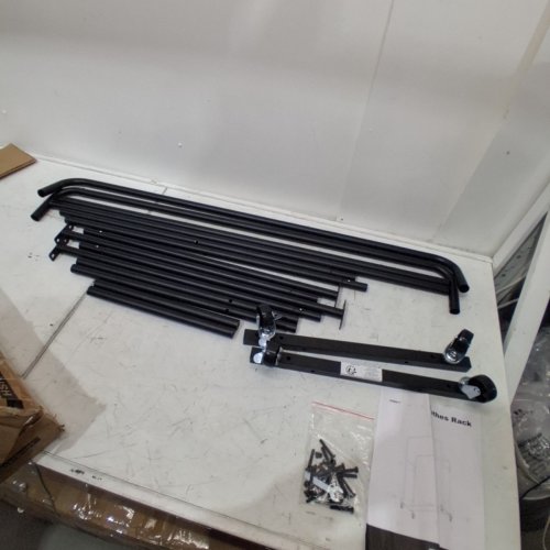 SONGMICS CLOTHES/GARMENT RACK WITH WHEELS - 198 LBS CAP - 43.3" X 18.3" X 61.2" - BLACK (MODEL: HSR017) image 5