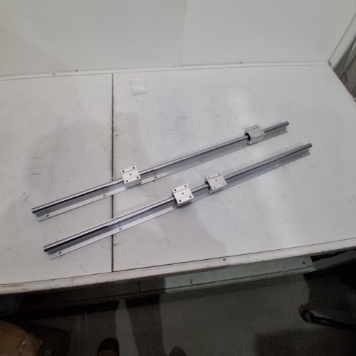 2PC CYLINDRICAL LINEAR GUIDE DRAG RAIL SET - 39.4 IN/1000 MM - ALUMINUM (MODEL: SBR16-C 1000L) image 2
