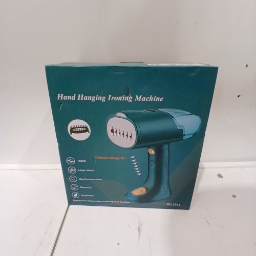 FOLDABLE HAND HANGING IRONING STEAMER MACHINE - 1500W - BLACK (MODEL: DJ.1011) image 2