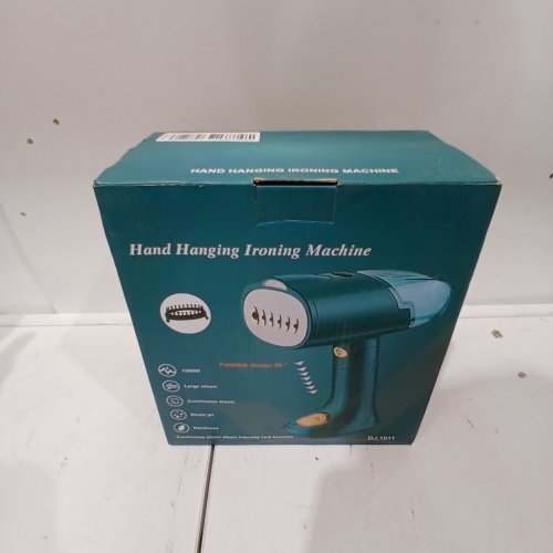FOLDABLE HAND HANGING IRONING STEAMER MACHINE - 1500W - BLACK (MODEL: DJ.1011) image 3