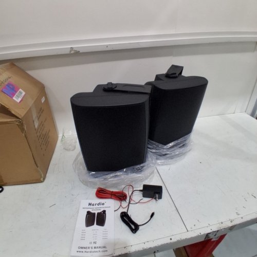 HERDIO OUTDOOR WATERPROOF BLUETOOTH SPEAKERS - 8" - 300W - BLACK (MODEL:HOS-802 BT) image 3