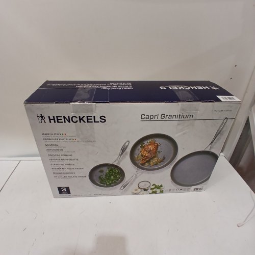 3PC HENCKELS PAN SET - 8"/10"/12" - GREY (MODEL: 1707146) image 5