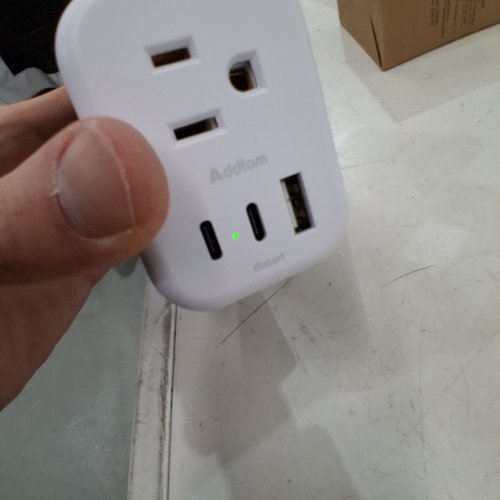 ADDTAM USB TRAVEL ADAPTER - WHITE (MODEL: AD3UT) image 2