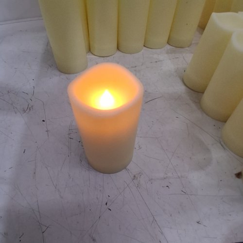 62PK BATTERY POWERED FLAMELESS LED CANDLES WITH REMOTES - 4"/5"/6" TALL image 2