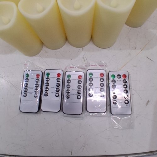62PK BATTERY POWERED FLAMELESS LED CANDLES WITH REMOTES - 4"/5"/6" TALL image 5