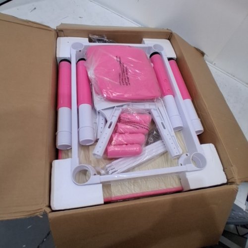 3PC KIDS HEIGHT ADJUSTABLE TABLE AND CHAIRS SET - PINK (MODEL: ML-202601-BS) image 3