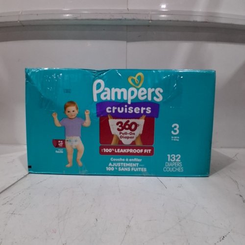 ~132PK PAMPERS CRUISERS 360 FIT GAP-FREE DIAPERS - SIZE 3 (16-28 LBS) image 4