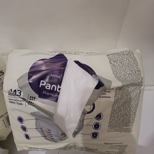 6(15PK) ABENA DELTA-FORM PROTECTIVE INCONTINENCE BRIEF - MEDIUM (M3) FITS 28”-44” WAIST/HIP - WHITE image 3