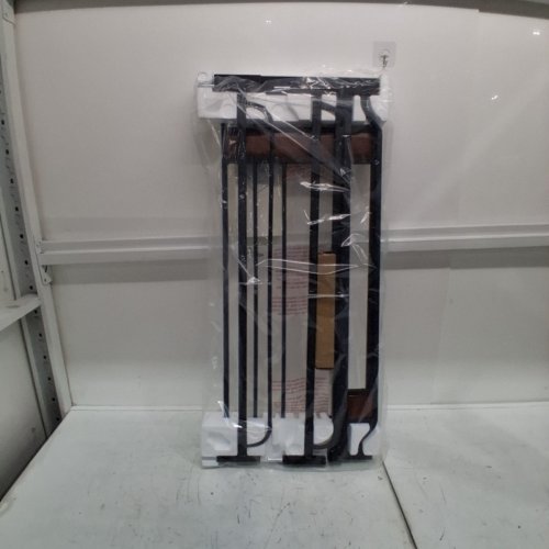 REGALO HOME ACCENTS EXTRA TALL AND WIDE WALK THROUGH BABYGATE, 4" EXTENSION KIT, 4 PK PRESSURE MOUNT KIT - 37" TALL, 29" - 42" WIDE - BLACK ( MODEL: 0320DS) image 2