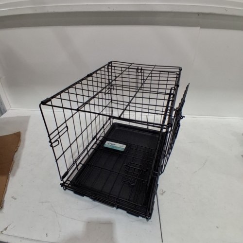 MIDWEST ICRATE FOLDING METAL DOG CRATE WITH DIVIDER PANEL - XXS - 18" X 13" X 14"- BLACK (MODEL: 1518DD) image 4