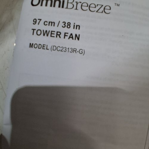OMNIBREEZE PREMIUM ROTATING TOWER FAN WITH WIFI CONTROL, 5-SPEEDS - 38" - WHITE (MODEL: 5333021/DC2313R-G) image 6