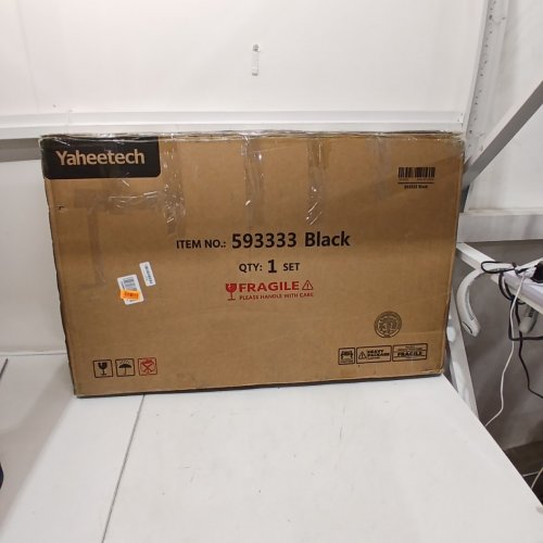 YAHEETECH FOLDABLE DOUBLE DOOR DOG CRATE WITH REMOVABLE TRAY, PERFECT FROM PUPPY'S TO ADULTS - 42" X 24" X 26" - BLACK (MODEL: 593333/614627 BLACK) image 4
