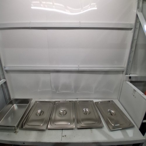 8PC DEEP STEAM TABLE PANS WITH LIDS - 13L - 21" X 12" - STAINLESS STEEL image 2