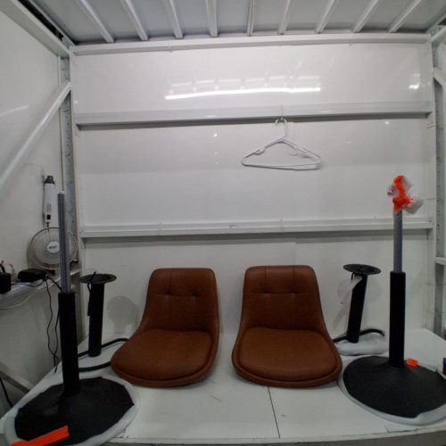2PK VASAGLE HEIGHT ADJUSTABLE SWIVEL BAR STOOLS WITH BACKREST - 17.32" X 35.43" TO 44.09" - CARAMEL BROWN (MODEL: LJB095K01/LJB095KN01) image 2