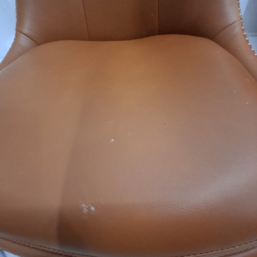 2PK VASAGLE HEIGHT ADJUSTABLE SWIVEL BAR STOOLS WITH BACKREST - 17.32" X 35.43" TO 44.09" - CARAMEL BROWN (MODEL: LJB095K01/LJB095KN01) image 4