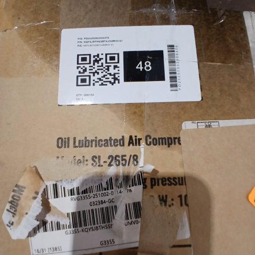 VEVOR OIL LUBRICATED AIR COMPRESSOR PUMP - BLACK (MODEL: SL-265/8) image 2