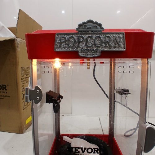 VEVOR VINTAGE POPCORN POPPER MACHINE - 1.5 GAL - RED (MODEL : 6077) image 2