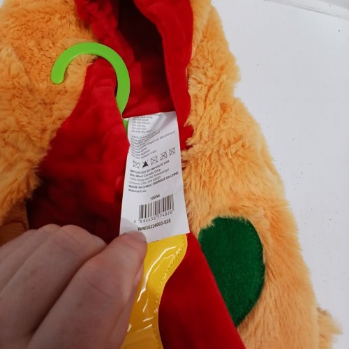 BABY PALAMON ONE-PIECE HOTDOG COSTUME - 12-18 MONTHS - BROWN/RED/GREEN/YELLOW image 2