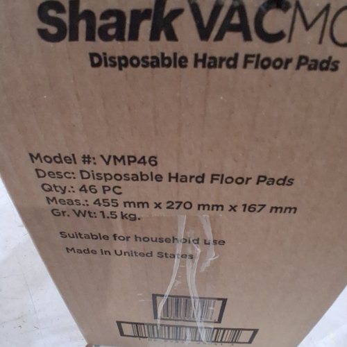 46PK SHARK VACMOP DISPOSABLE HARD FLOOR VACUUM AND MOP PAD REFILLS - WHITE (MODEL: VMP46) image 2