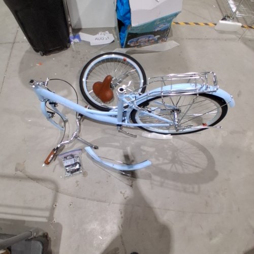 VEVOR 1-SPEED CRUISER BIKE WITH BICYCLE LOCK - 26" - LIGHT BLUE (MODEL: SCB122-B) image 2