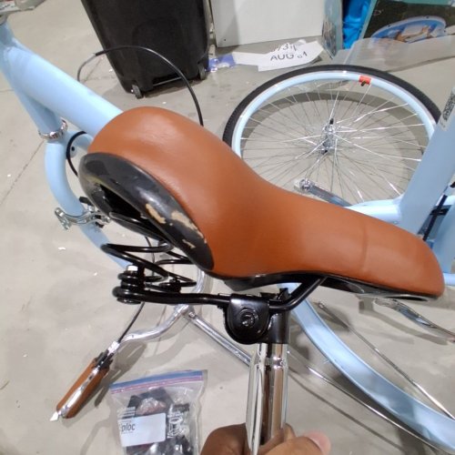 VEVOR 1-SPEED CRUISER BIKE WITH BICYCLE LOCK - 26" - LIGHT BLUE (MODEL: SCB122-B) image 4