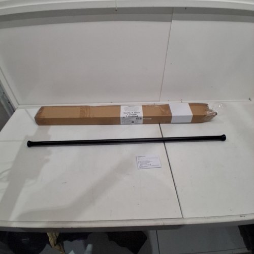 AMAZON BASICS ADJUSTABLE TENSION SHOWER CURTAIN ROD - 42" - 72" - BLACK image 2