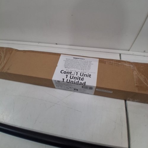 AMAZON BASICS ADJUSTABLE TENSION SHOWER CURTAIN ROD - 42" - 72" - BLACK image 3