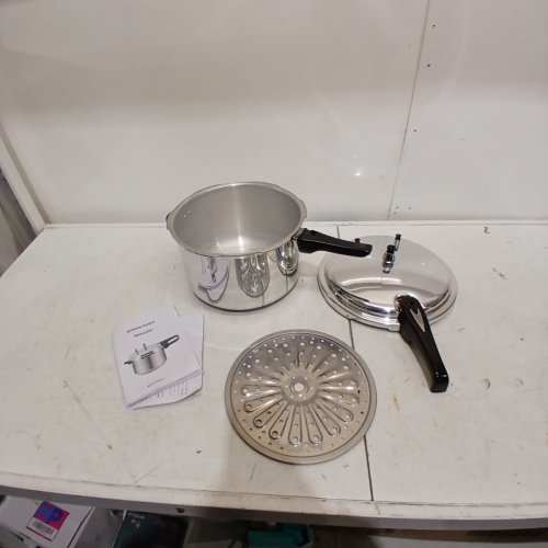 BREERAINZ ALUMINUM PRESSURE COOKER - 12QT - SILVER image 2