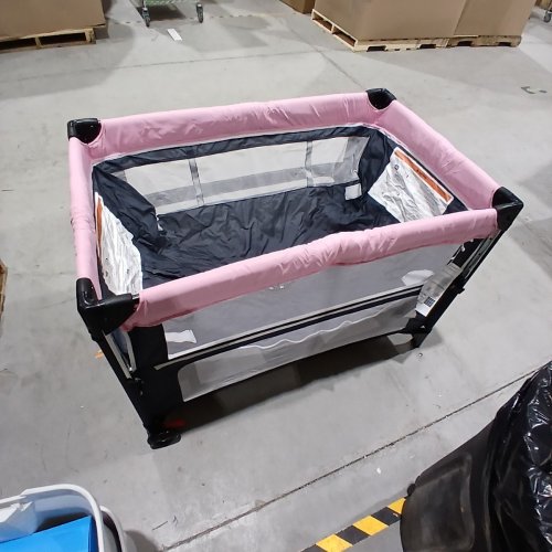 BEDSIDE BABY BASSINET WITH DIAPER CHANGE STATION - 49" X 25" X 29" - PINK (MODEL: MM001) image 2